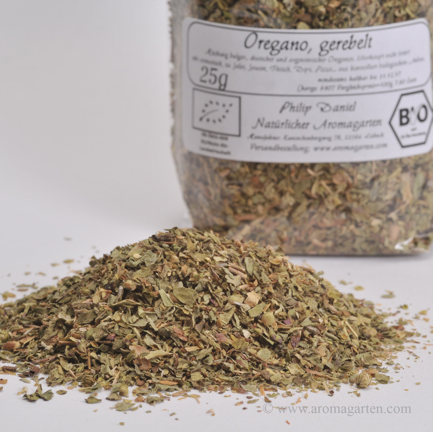 Oregano, gerebelt